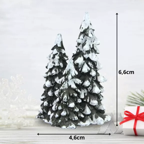 Pine trees polyresin 6.6cm Pine trees polyresin 6.6cm