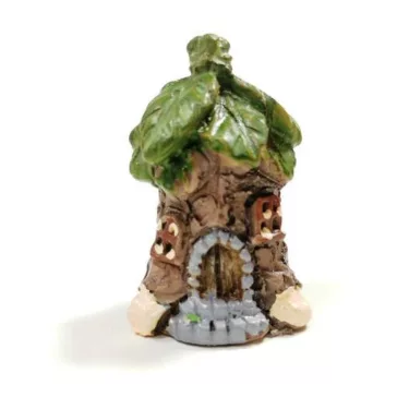 Cottage with leaves