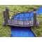 Woodland suspension bridge