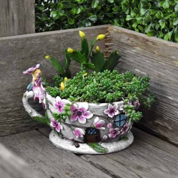 Cherry Blossom Tea Cup Planter 