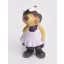 Hedgehog in purple dress