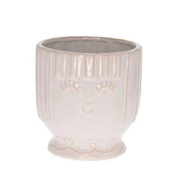 Kaspó arccal kerámia