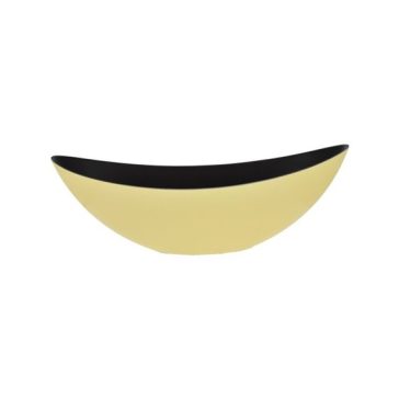 Boat shaped planter 39 cm yellow