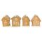Gingerbread house with LED lights (1pc)