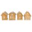 Gingerbread house with LED lights (1pc)