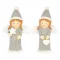 Angel with heart or star 5,1x3x8,3 cm (2pcs)