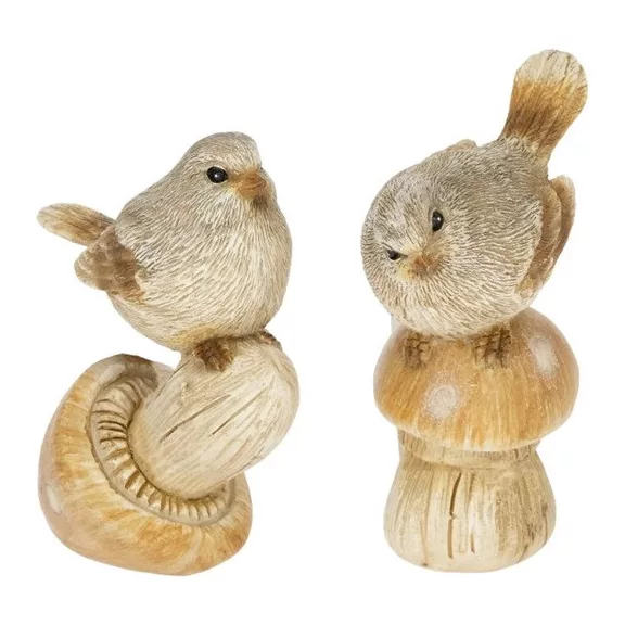 Bird with mushroom 5,5x3,5x7,2 cm (1pcs) Bird with mushroom 5,5x3,5x7,2 cm (1pcs)