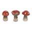 Ceramic mushrooms figurine (1pcs)