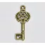 Metal key decoration