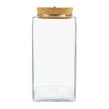 Glass Terrarium Jar with LED Cork Lid 25 cm