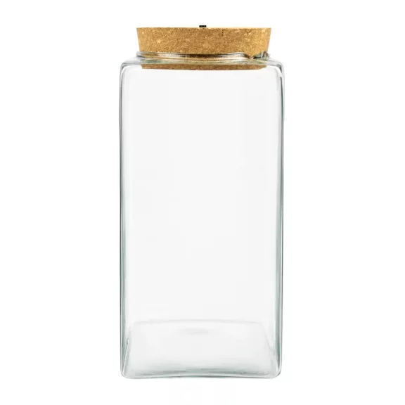 Glass Terrarium Jar with LED Cork Lid 25 cm