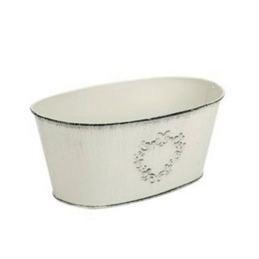 Tin oval pot 20.5cm