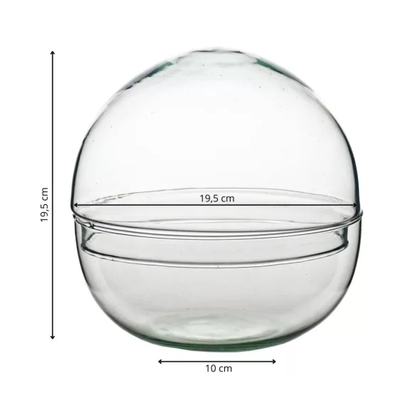 Glass sphere plant terrarium M size
