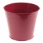 Red, tin planter