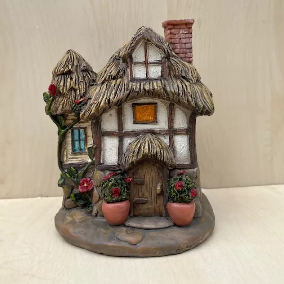 Miniature cottage for fairy garden