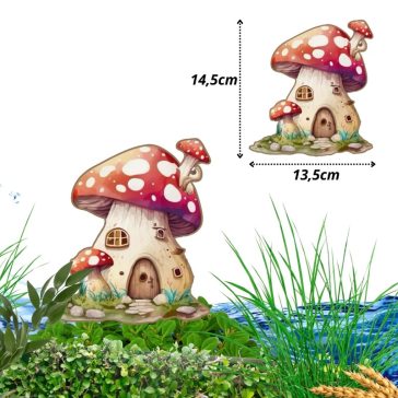 red mushroom house