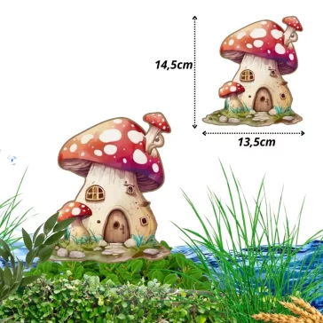 red mushroom house