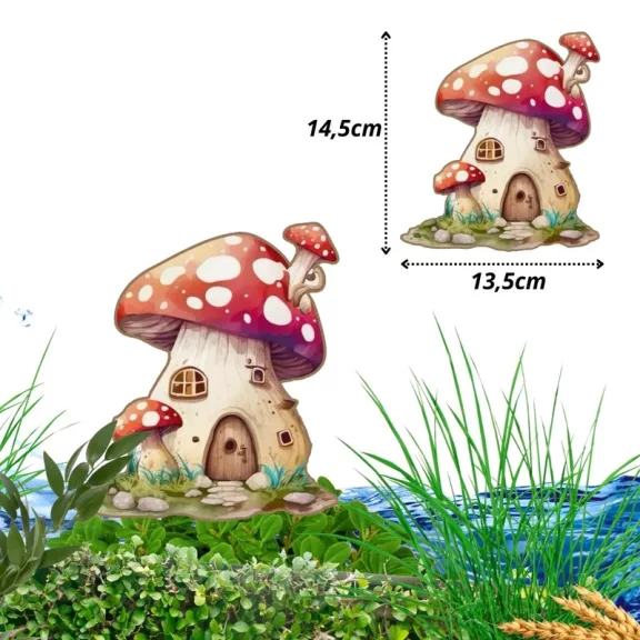 red mushroom house