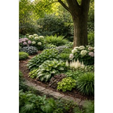 Shady perennial bed – online garden design package