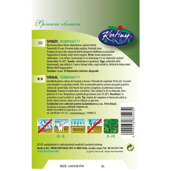 Spinach Rembrandt F1 3 g