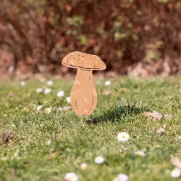 Boletus mushroom laser-cut, cut-away garden decoration 27 cm